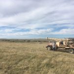 SK Geotechnical on Junction 462 project east of Jordan, Montana with CME75HT Drillrig